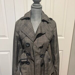 Plaid Double-Breasted Women's Jacket